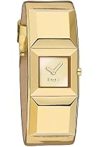 Dolce Gabbana - DW0273 - Montre Femme - Quartz Analogique - Bracelet en Cuir et Pierres Doré