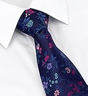 Sartorial Pure Silk Floral Print Oxford Tie