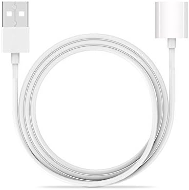 iPad Pro Pencil Charging Charger cable adapter Flexible Charging Adapter Cable Pencil Stand Charger Station Cable 3 ft USB Female to Lightning 8 Pin Female (White)