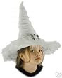 White Velvet and Fur Good Witch Hat for Kids