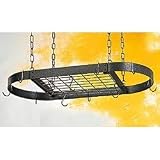 Review Stacks and Stacks  / Oval Grid Por Rack, Chrome Accents (Hammered Steel/Chrome) (40