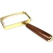 Reading Magnifier Lens Brass Premier Optical Tool 2x4"