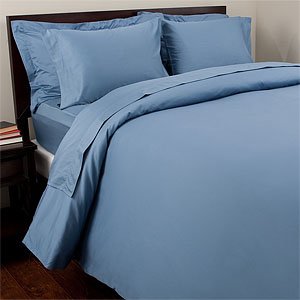 350TC Cotton Sheet Set, Cal-King, Blue by