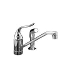 KOHLER K-15176-F-G Coralais Single Control Kitchen Sink Faucet, Brushed Chrome