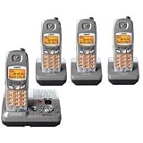 V-Tech VT6895 5.8GHz DSS Four Handset Cordless Phone System with Caller ID, Answering Machine (Titanium/Silver)