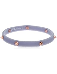 BCBGeneration Rubber Rocks Rose Gold Spike Bracelet, 8"