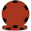 100 Monaco Six Stripe Poker Chips - Red