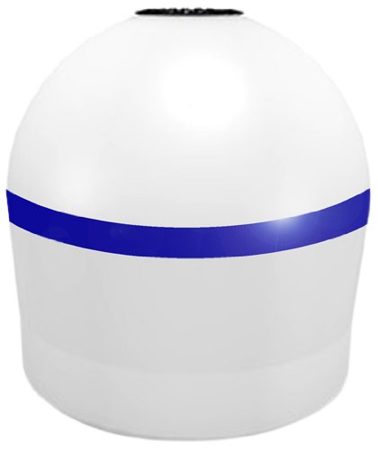 Connecticut Electric AL20Mor Aqua Buoy 20-Inch Solar Lighted Mooring Buoy, White with Blue Stripe Reviews