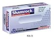 Shamrock 11113 Lightly Powdered Smooth Latex Large Examination Gloves - Sold by the Case