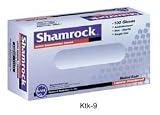 Shamrock 11113 Lightly Powdered Smooth Latex Large Examination Gloves - Sold by the Case