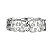 Sterling Silver Ladies Celtic Trinity Full Band - Made in Ireland