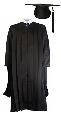 GraduationMall Unisex-adult's Deluxe Master Graduation Gown Cap Tassel Package