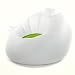 Smart Air Beds Large UFO Inflatable Beanless Bean Bag Chair (White/Green)