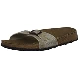 Papillio Madrid Birkoflor Narrow Leather Embossed Slides Sandal