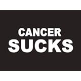 #150 Cancer Sucks Bumper Sticker Vinyl Decal by Sticker Pirate