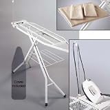Ironing Board with Cord Minder (White/Silver) (35.5 H x 14 W x 54 D)