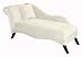 Skyline Furniture Chaise Lounge in Velvet White