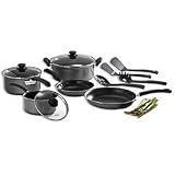 WearEver A875SC64 Grey 12 piece Nonstick Cookware Set.