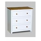 Capri Three(3) Drawer Wide Chest of Drawers