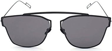 Unisex Designer Mirroer Sunglasses (Black, 58)