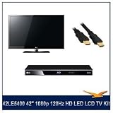 LG 42LE5400 42 Full HD 1080P Broadband 120Hz LED LCD TV (42.0 diagonal), LED Backlighting with LG BD570 Network Blu Ray Player, Digpro HDMI Cable