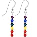 Handcrafted Rainbow Pride Drop Earrings MADE WITH SWAROVSKI ELEMENTS