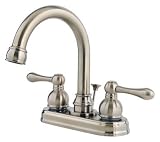 Pfister F-048-LHKK Wayland 4-Inch Two Handle High-Arc Lead-Free Bathroom Faucet, Brushed Nickel