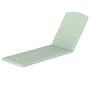 Polywood Outdoor Furniture Nautical Stackable Chaise Lounge with Arms, Full Cushion, Spa Sunbrella