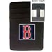 Boston Red Sox Leather Money Clip Cardholder w/ Logo