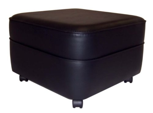 XL Vinyl Ottoman in Multiple Colors