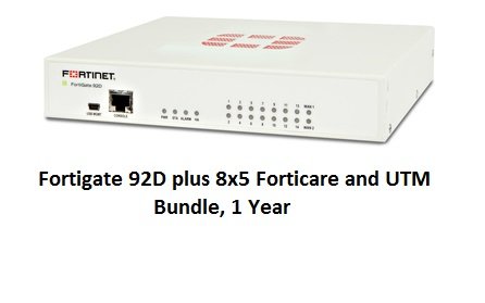 Fortinet FortiGate-92D / FG-92D Next Generation (NGFW) Firewall UTM Appliance Bundle with 1 Year 8x5 Forticare and FortiGuard