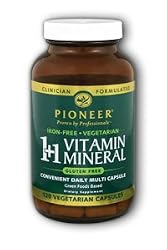 1 + 1 Vitamin Mineral, Veg, Iron Free Gluten Free - 120 - VegCap