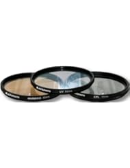 Photography: AGFA 3-Piece Professional Filter Kit 55mm - Ultraviolet (UV) + Circular Polarizor (CPL) + Warming Intensifier APFTK55 - Zeikos