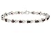 6 1/2 Carat Garnet Sterling Silver Bracelet