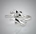 925 Sterling Silver Toe Ring CZ