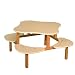 Play Table in White Trim Color: Green