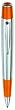 Marquis by Waterford Arista Ball Pen, Chrome Guilloche pattern on barrel and Orange Accents (WM/722/GBO)
