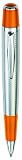 Marquis by Waterford Arista Ball Pen, Chrome Guilloche pattern on barrel and Orange Accents (WM 722 GBO)