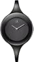 Calvin Klein Quartz, Black Ion Plated Steel Bangle with Black Mirror Dial - Women's Watch K2823602