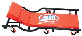 Advanced Tool Design Model  ATD-81042  Heavy Gauge Steel Creeper With Adjustable Headrest
