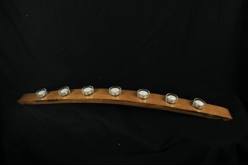 Wine Barrel Stave Candle Holder