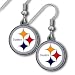 Pittsburgh Steelers Dangling Earrings - NFL Football Fan Shop Sports Team Merchandise