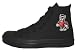 Converse Chuck Taylor All Star Hi Top Black Monochrome North Carolina State University Mascot Canvas