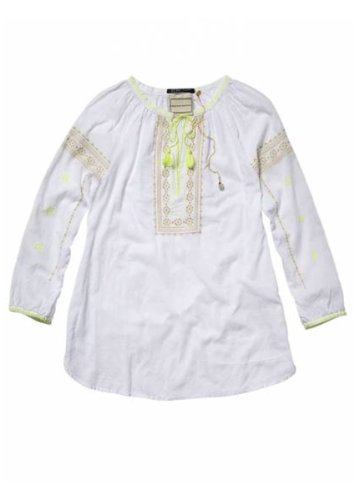 (メイソン スコッチ) MAISON SCOTCH Bohemian top with fluo embroide(ボヘミアン トップ フォロー エンブライで) チュニックシャツ [並行輸入品]