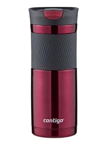 Contigo SnapSeal Vacuum-Insulated Stainless Steel Travel Mug, 20-Ounce, Vivacious
