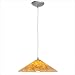 Sydney Manhattan Hat Pendant Finish: Brushed Steel, Glass Color: Cognac