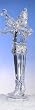 17.5" Icy Crystal Decorative Trumpeting Christmas Nutcracker