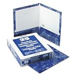 ESSELTE PENDAFLEX CORP. / ESS51643 / Marble Laminated Portfolio, High Gloss, Laminated Paper, Navy / Sold as 1 BX