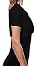 Women's Ruched Short Sleeve Cropped Open Shrug Bolero Cardigan,Black M