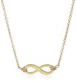 Dogeared "Infinity" Charm 14kt Gold Dipped Sterling Silver Necklace, 18"